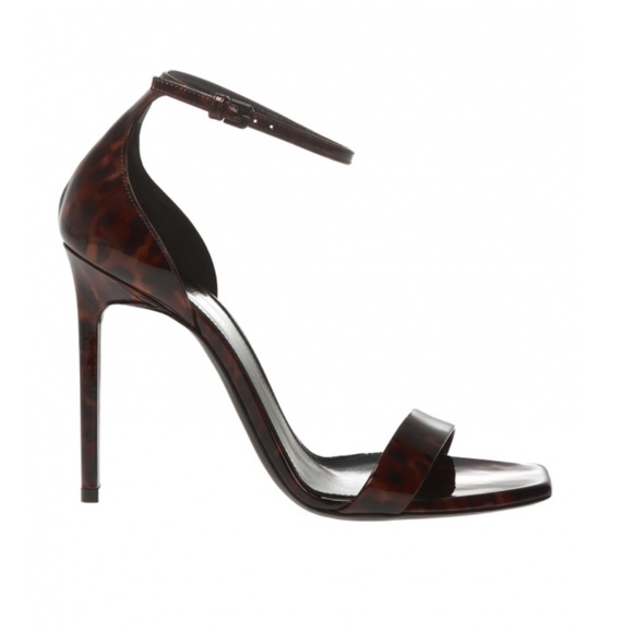 Saint laurent Amber sandals Tortoiseshell size 37.5 - Picture 1 of 12